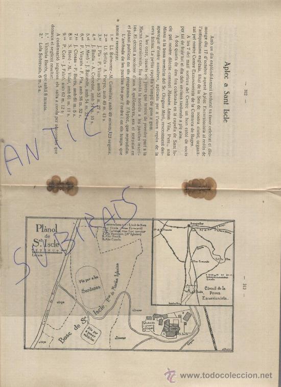 Collezionismo di Riviste e Giornali: BUTLLETI.MANRESA.ANY 1926 APLEC A SANT ISCLE PLANOL