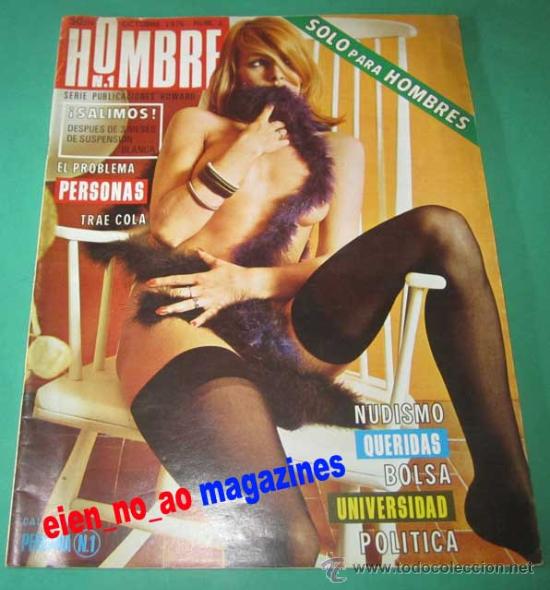 Sammeln von Zeitschriften und Zeitungen: HOMBRE N.1 n&ordm; 3/1976 SYDNE ROME ~ Nudismo ~MUY RARA