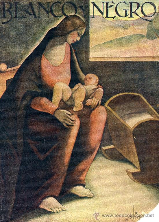 Coleccionismo de Revistas y Peri&oacute;dicos: Cubierta: Madonna [Virgen y ni&ntilde;o] de Galiano - 1936