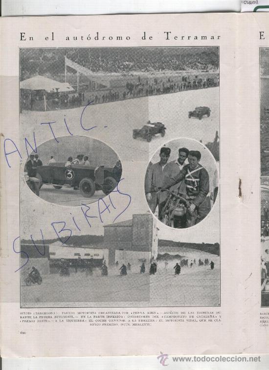 Collection Magazines and Newspapers: REVISTA.A&Ntilde;O 1926. AUTODROMO DE TERRAMAR.SITGES.SANT SALVADOR DE GUARDIOLA