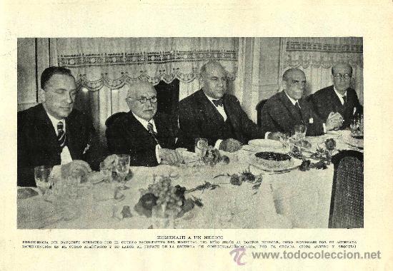 Coleccionismo de revistas y peri&oacute;dicos: * MADRID * Homenaje al Dr. Hinojar, Hospital del Ni&ntilde;o Jes&uacute;s, Escuela de Otorrinolaringolog&iacute;a- 1936