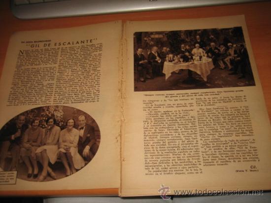 Colecionismo de Revistas e Jornais: GIL DE ESCALANTE    2 HOJAS  DE REVISTA 1935