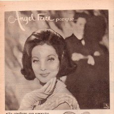 Coleccionismo de Revistas y Periódicos: PUBLICIDAD ANTIGUA. COSMÉTICA. ANGEL FACE. POND'S. 1963.. Lote 27785034