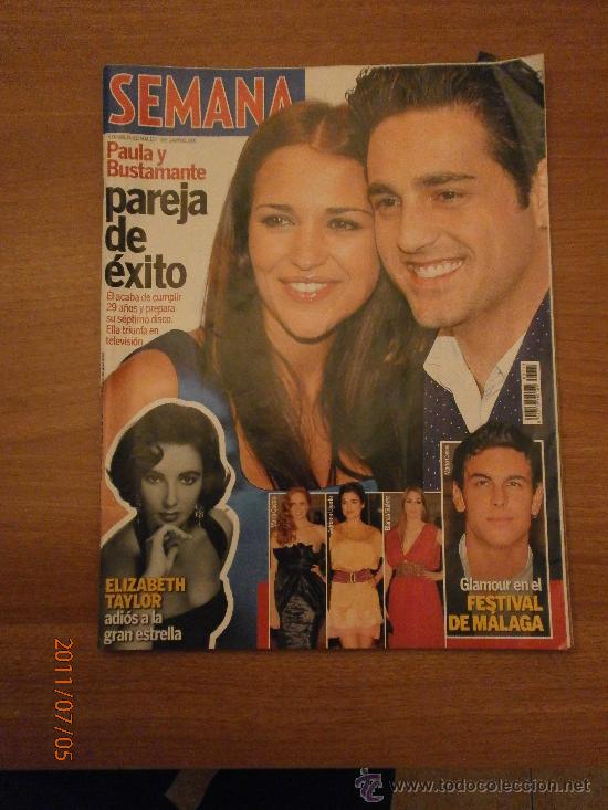 Coleccionismo de Revistas y Peri&oacute;dicos: REVISTA SEMANA - 6 ABRIL DE 2011-N&ordm; 3713- PAULA Y BUSTAMANTES PAREJA DE EXITO