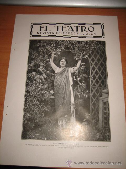 Collezionismo di Riviste e Giornali: ISADORA DUNCAN LA GENIAL ARTISTA DE LA DANZA  QUE ACABA DE MORIR EN UN TRAGIC HOJA DE REVISTA  1927