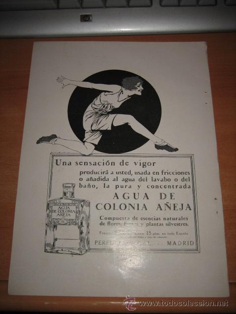Collezionismo di Riviste e Giornali: AGUA DE COLONIA A&Ntilde;EJA  PERFUMERIA GAL  PUBLICIDAD   HOJA DE REVISTA  1927