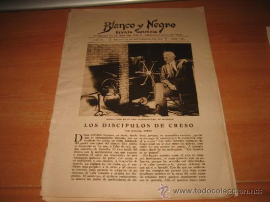 Collezionismo di Riviste e Giornali: LOS DISCIPULOS DE CRESO  POR MANUEL BUENO  3 HOJAS  DE REVISTA  1927