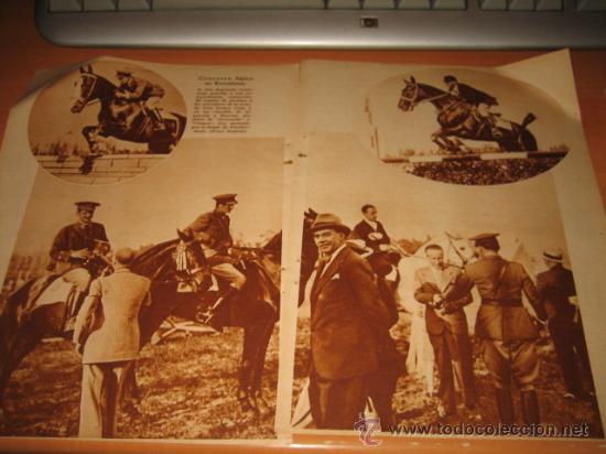 Sammeln von Zeitschriften und Zeitungen: CONCURSO HIPICO EN BARCELONA 2  HOJAS  DE REVISTA 1935