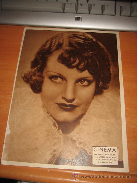 Collection Magazines and Newspapers: CINEMA ROCHELLE HUDSON  BELLA ACTRIZ NORTEAMERICANA  HOJA  DE REVISTA 1935