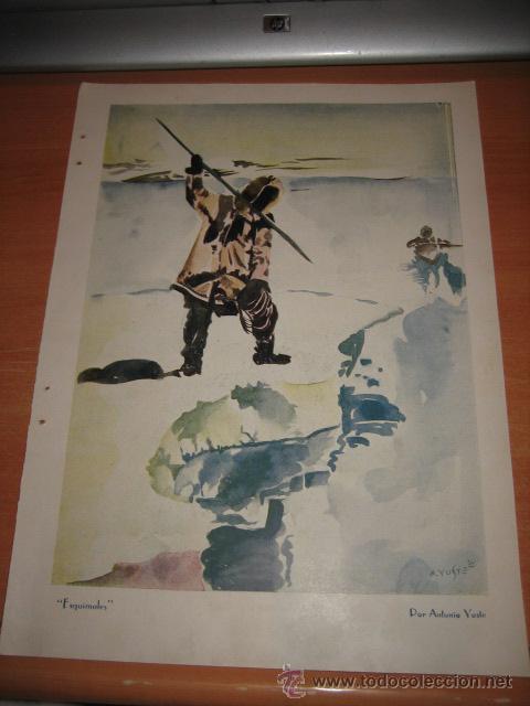 Collection Magazines and Newspapers: ESQUMALES POR ANTONIO YUSTE    HOJA  DE REVISTA 1935