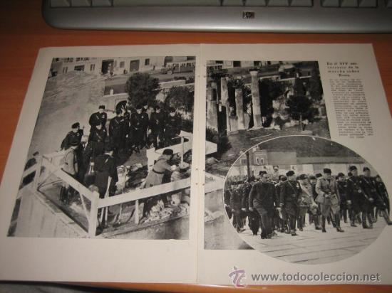 Collection Magazines and Newspapers: EN EL XIV ANIVERSARIO DE LA MARCHA SOBRE ROMA   2 HOJAS  DE REVISTA 1935