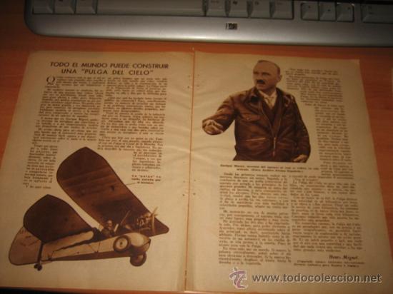 Collection Magazines and Newspapers: TODO EL MUNDO PUEDE DESCUBRIR UNA PULGA EN EL CIELO 2 HOJAS  DE REVISTA 1935