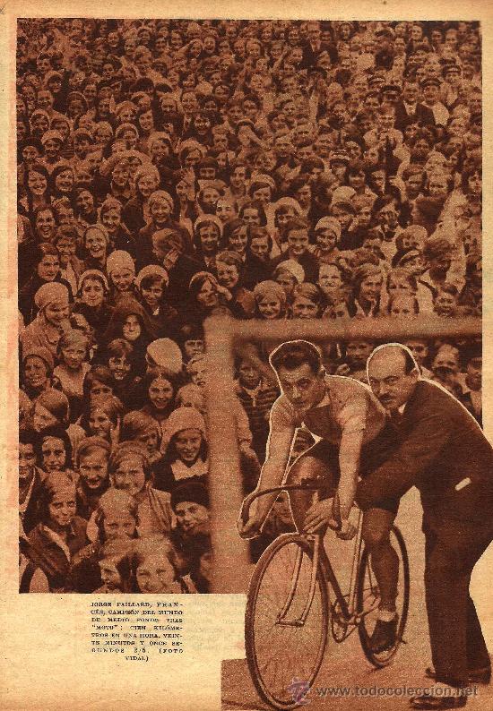 Coleccionismo de Revistas y Peri&oacute;dicos: * CICLISMO *  El ciclista franc&eacute;s Paillad- 1932
