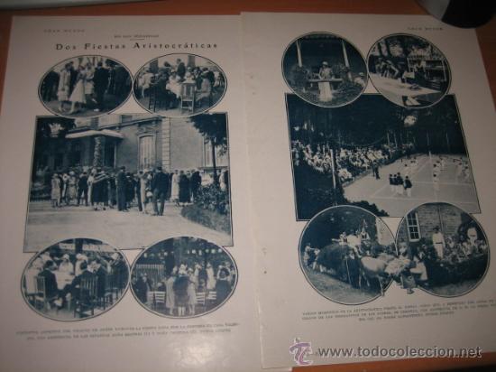 Collection Magazines and Newspapers: EN SAN SEBASTIAN DOS FIESTAS ARISTOCRATICAS .FIESTA AL ESTILO VASCO A BENEFIC  HOJA  DE REVISTA 1928