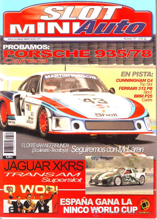 Coleccionismo de Revistas y Peri&oacute;dicos: SLOT MINIAUTO N&ordm; 27: PORSCHE 935/ 78. BRM P25. JAGUAR XKRS. FERRARI 312 PB. CUNNINGHAM