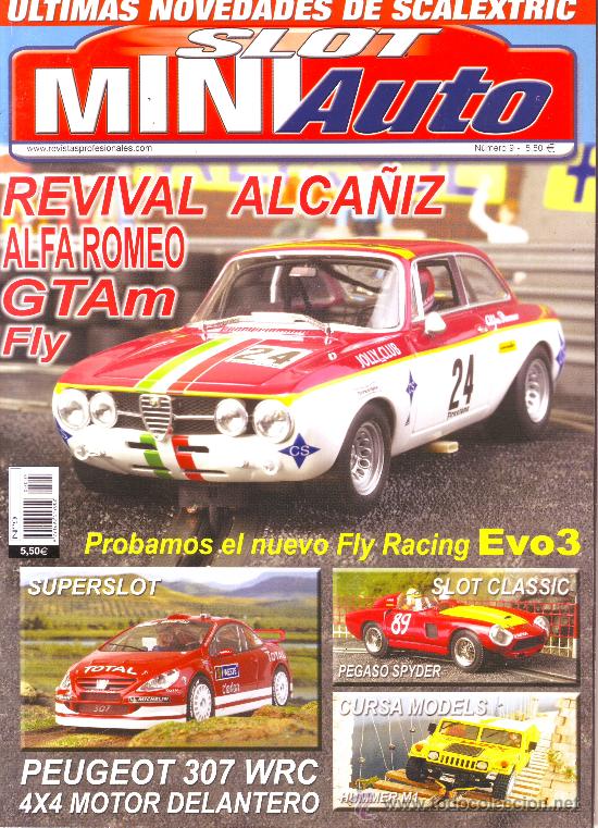 Coleccionismo de Revistas y Peri&oacute;dicos: SLOT MINIAUTO N&ordm; 9: ALFA ROMEO GTAM FLY. PEUGEOT 307 WRC. HUMMERM1. PEGASO SPYDER