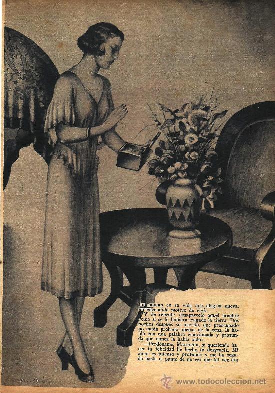 Colecionismo de Revistas e Jornais: El pecado / cuento de Lu&iacute;s Fern&aacute;ndez-Cancela con dibujo de Manch&oacute;n - 1932