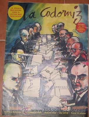 Coleccionismo de Revistas y Peri&oacute;dicos: LA CODORNIZ N&ordm; 1406, DE 1968