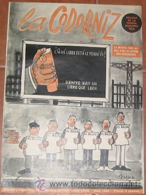 Coleccionismo de Revistas y Peri&oacute;dicos: LA CODORNIZ N&ordm; 1404, DE 1968