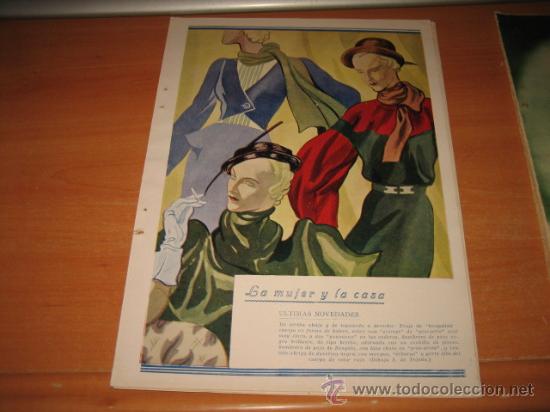 Collezionismo di Riviste e Giornali: MODA  MODELOS DE VESTIDOS Y SOMBREROS VARIAS HOJAS DE REVISTA 1934