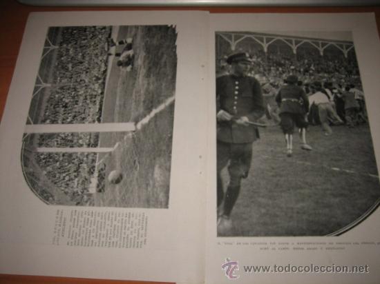 Collection Magazines and Newspapers: DEL SEGUNDO EMPATE MADRID-ATHLETIC EL PARTIDO CUARTO DE FINAL 2  HOJAS  DE REVISTA 1934