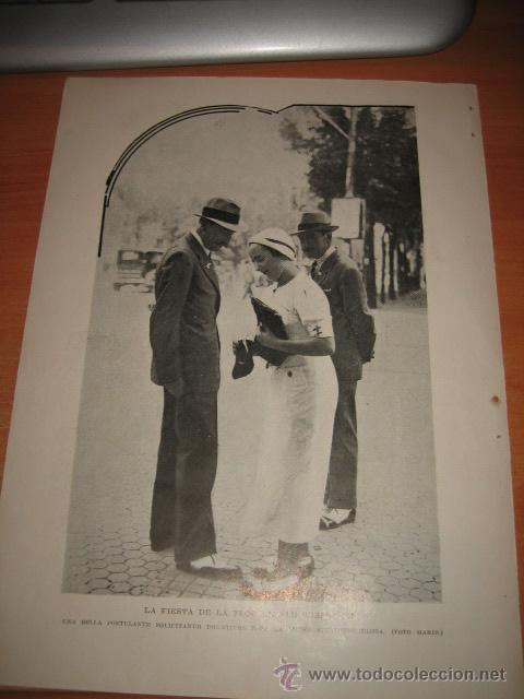 Collezionismo di Riviste e Giornali: LA FIESTA DE LA FLOR EN SAN SEBASTIAN  HOJA DE REVISTA 1934