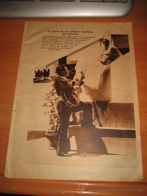 Collection Magazines and Newspapers: EN HONOR DE LOS ANTIGUOS ESPA&Ntilde;OLES DE CALIFORNIA   HOJA DE REVISTA 1934