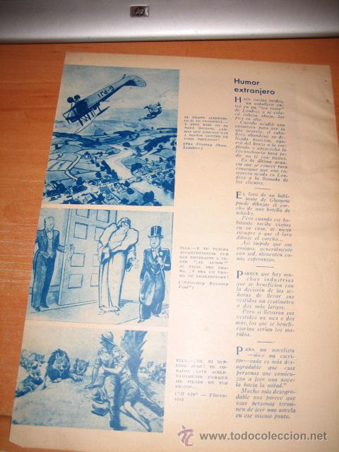 Collection Magazines and Newspapers: HUMOR EXTRANJERO  HOJA DE REVISTA 1934