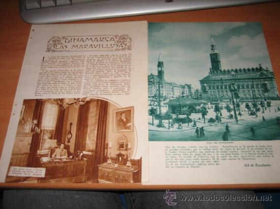 Collection Magazines and Newspapers: DINAMARCA ISLAS MARAVILLOSAS 2  HOJAS  DE REVISTA 1934