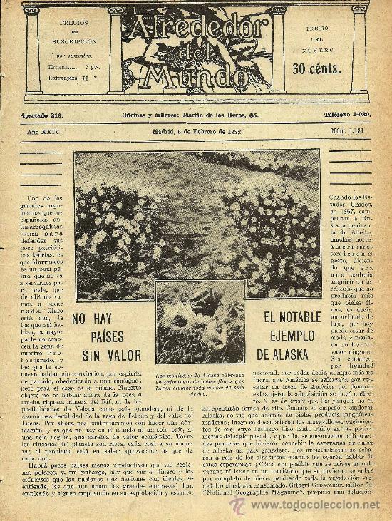 Coleccionismo de revistas y peri&oacute;dicos: No hay pa&iacute;ses sin valor: El notable ejemplo de Alaska - 1922