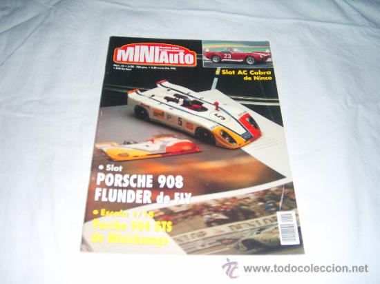 Coleccionismo de Revistas y Peri&oacute;dicos: MINIAUTO N&ordm; 41: PORSCHE 908. FLUNDER DE FLY. PORCHE 904 GTS. SLOT AC COBRA DE NINCO