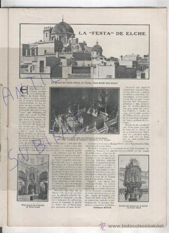Collezionismo di Riviste e Giornali: REVISTA.1907.EL MISTERIO DE ELCHE.ELX.OLIVER. DUQUE DE BEJAR.CASABLANCA.RAISULI.GUERRA MARRUECOS