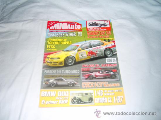 Coleccionismo de revistas y peri&oacute;dicos: MINIAUTO N&ordm; 92: FERRARI EN CARBONO. MASERATI 250F 1956. MERCEDES W160R. TOLEDO CUPRA ETCC