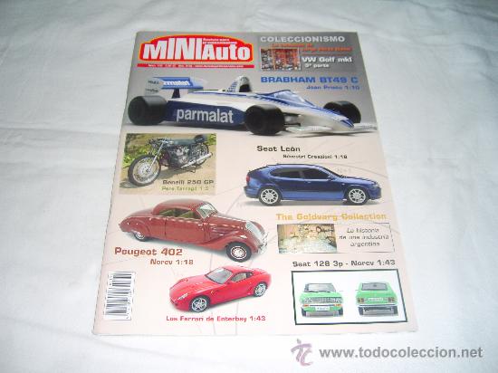 Coleccionismo de Revistas y Peri&oacute;dicos: MIN AUTO N&ordm; 130: BRABHAM BT49. . SEAT LEON. PEUGEOT 402. BENELLI 250 GP. LOS FERRARI DE ENTERBAY