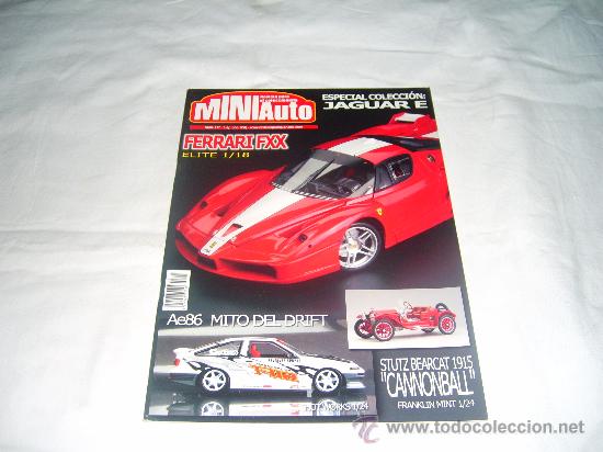 Coleccionismo de Revistas y Peri&oacute;dicos: MINIAUTO N&ordm; 117: FERRARI FXX. JAGUAR E. STUTZ BEARCAT 1915. Ae86 MITO DEL DRIFT.