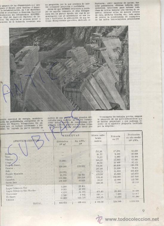 Coleccionismo de revistas y peri&oacute;dicos: REVISTA.BAGES.66. ANY 1958.CENTRALES HIDROELECTRICAS. NOGUERA RIBAGORZANA. ENHER.SEAT.