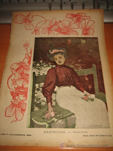 Sammeln von Zeitschriften und Zeitungen: DESPEDIDA  PORTADA  DE LA REVISTA NUEVO MUNDO 1899