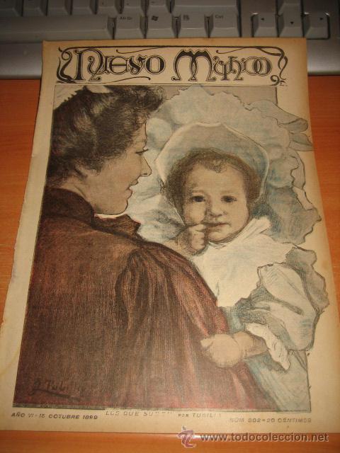 Sammeln von Zeitschriften und Zeitungen: LOS QUE SUBEN POR TUBILIA  PORTADA   DE LA REVISTA NUEVO MUNDO 1899