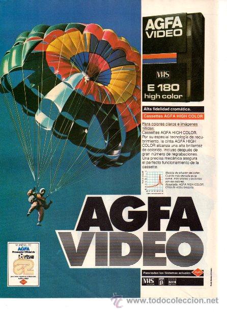 Coleccionismo de revistas y peri&oacute;dicos: PUBLICIDAD ANTIGUA. MUNDIAL 82. AGFA VIDEO. 1982.