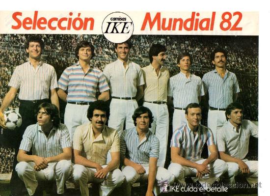 Coleccionismo de revistas y peri&oacute;dicos: PUBLICIDAD ANTIGUA. MUNDIAL 82. CAMISAS IKE. 1982.