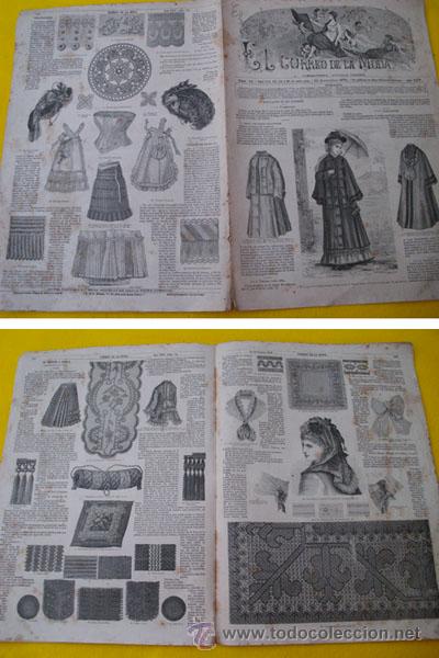 Colecionismo de Revistas e Jornais: EL CORREO DE LA MODA. N&ordm; 44. 26 noviembre 1875. GRASSI Angela (directora)
