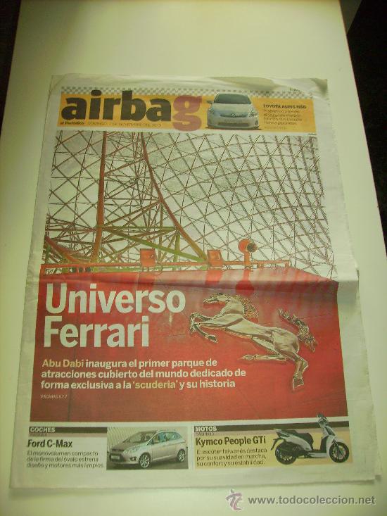 Coleccionismo de revistas y peri&oacute;dicos: SUPLEMENTO AIRBAG (EL PERI&Oacute;DICO,7 DE NOVIEMBRE DEL 2010) &middot; En portada: universo ferrari &middot; 12 p&aacute;ginas