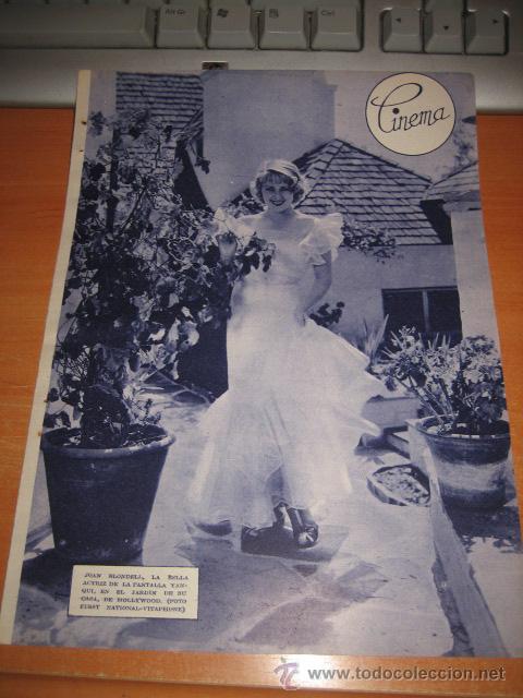 Collezionismo di Riviste e Giornali: LA ACTRIZ JOAN BLONDELI  HOJA DE LA REVISTA BLANCO Y NEGRO 1934