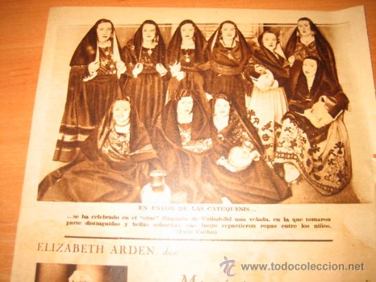 Collection Magazines and Newspapers: EN FAVOR DE LAS CATEQUESIS VALLADOLID  HOJA  DE REVISTA BLANCO Y NEGRO 1935