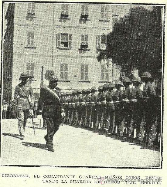 Coleccionismo de revistas y peri&oacute;dicos: Gibraltar: comandante Mu&ntilde;oz Cobos  - 1913