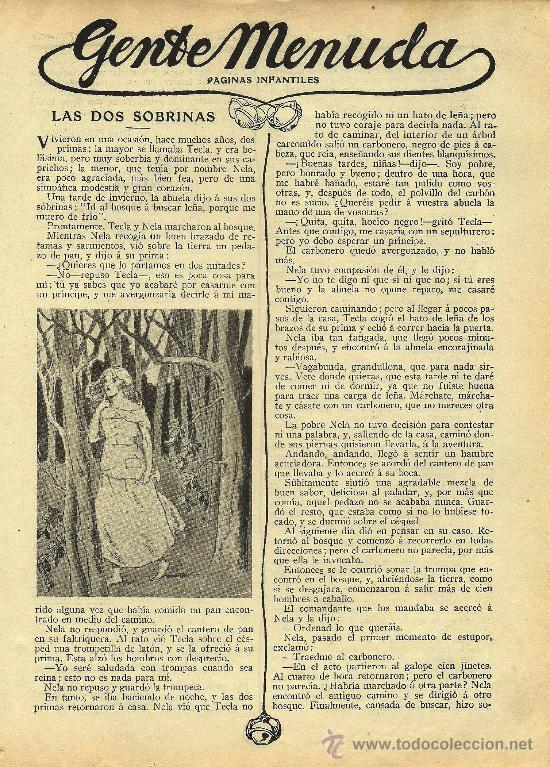 Collection Magazines and Newspapers: Las dos sobrinas / cuento de Dino Provenza  - 1913