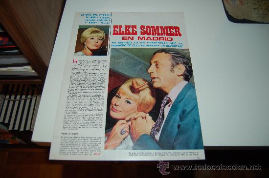 Collection Magazines and Newspapers: ELKE SOMMER: Entrevista ilustrada de 1967