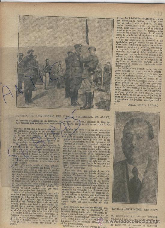 Coleccionismo de Revistas y Peri&oacute;dicos: ABC.A&Ntilde;O 1937.GUERRA CIVIL.FOTOS.VIGO.HOMENAJE A LUIS DE CAMOENS.SITIO DE VILLARREAL DE ALAVA.VITORIA