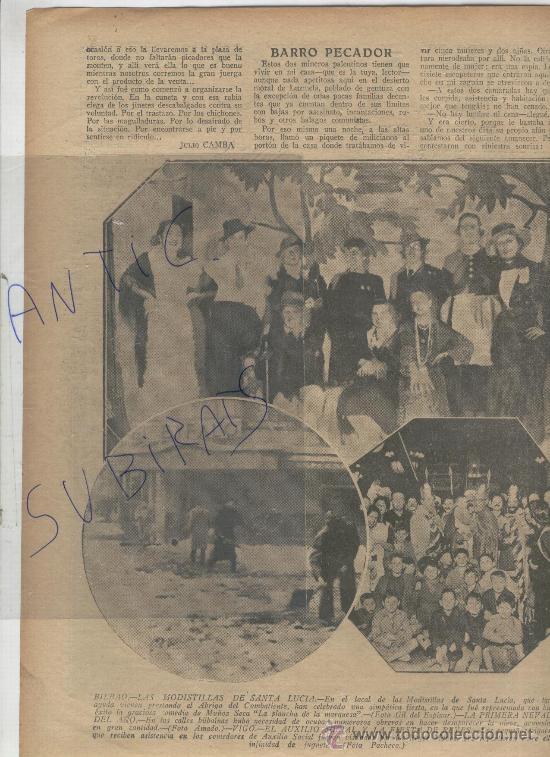 Coleccionismo de revistas y peri&oacute;dicos: ABC.A&Ntilde;O 1938.GUERRA CIVIL.LAS MODISTAS DE SANTA LUCIA.BILBAO.NEVADA. VIGO. AUXILIO SOCIAL.