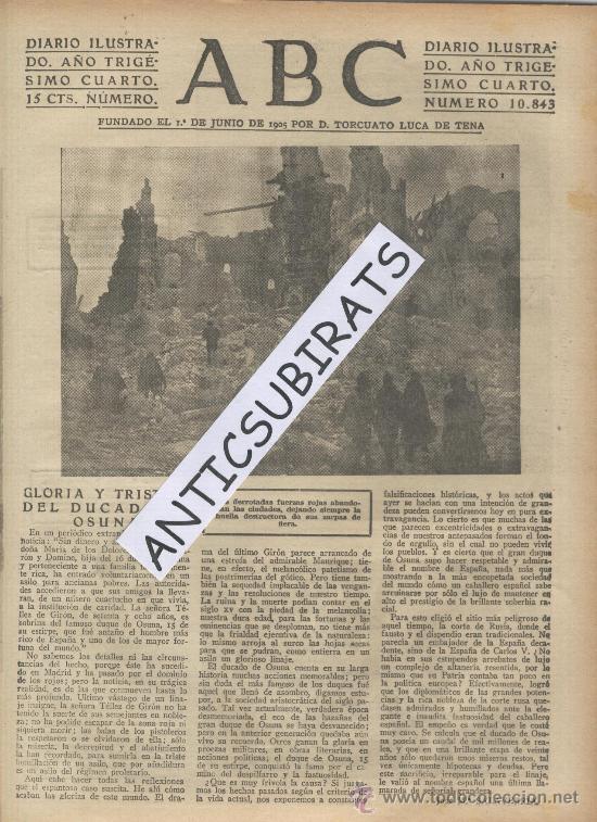 Coleccionismo de Revistas y Peri&oacute;dicos: ABC.A&Ntilde;O 1938.GUERRA CIVIL.TOMA DE TERUEL POR EL EJERCITO NACIONAL.FOTOS NO VISTAS.SEMINARIO.TORRE
